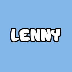 Coloración del nombre LENNY