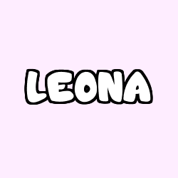 Coloración del nombre LEONA