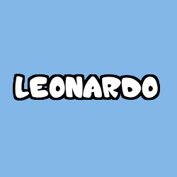 Coloración del nombre LEONARDO