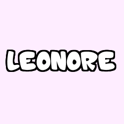 Coloración del nombre LEONORE