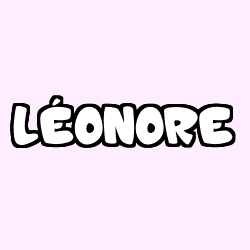 Coloración del nombre LÉONORE