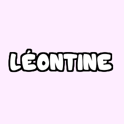 Coloración del nombre LÉONTINE