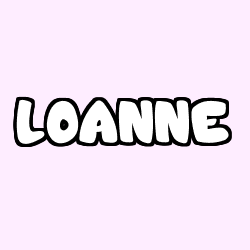 Coloración del nombre LOANNE