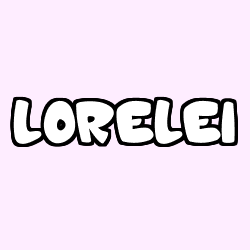 Coloración del nombre LORELEI