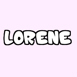 Coloración del nombre LORENE