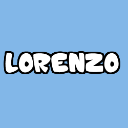 Coloración del nombre LORENZO