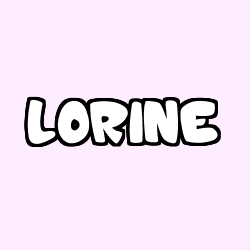 Coloración del nombre LORINE