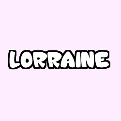 Coloración del nombre LORRAINE