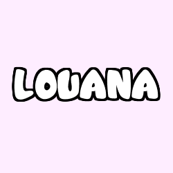 Coloración del nombre LOUANA