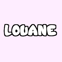 Coloración del nombre LOUANE