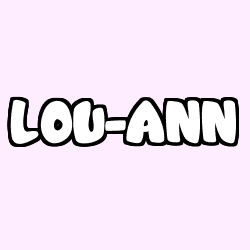 Coloración del nombre LOU-ANN