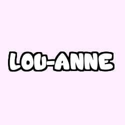 Coloración del nombre LOU-ANNE