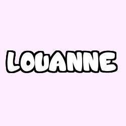 Coloración del nombre LOUANNE