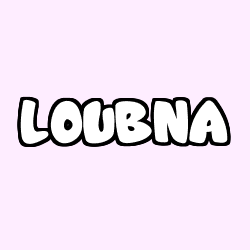 Coloración del nombre LOUBNA