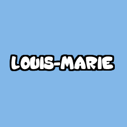 Coloración del nombre LOUIS-MARIE