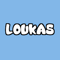 Coloración del nombre LOUKAS