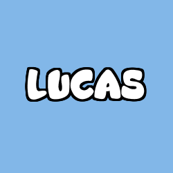 Coloración del nombre LUCAS