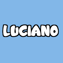 Coloración del nombre LUCIANO