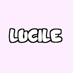 Coloración del nombre LUCILE