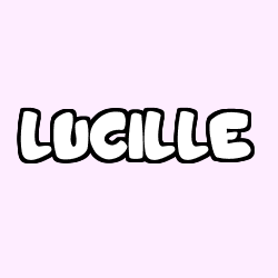 Coloración del nombre LUCILLE