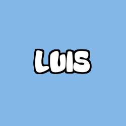 Coloración del nombre LUIS