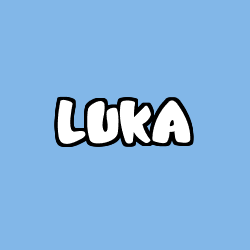 Coloración del nombre LUKA