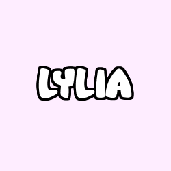 Coloración del nombre LYLIA