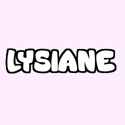 Coloración del nombre LYSIANE