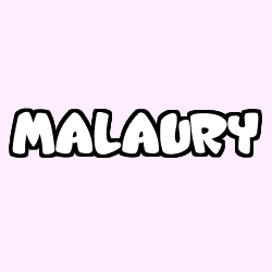 Coloración del nombre MALAURY