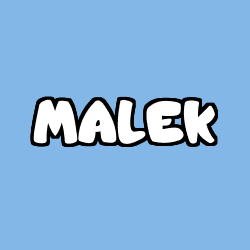 Coloración del nombre MALEK