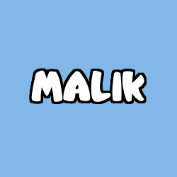 Coloración del nombre MALIK