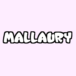 Coloración del nombre MALLAURY