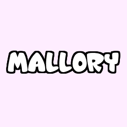 Coloración del nombre MALLORY