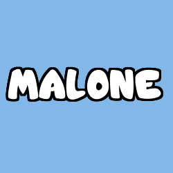 Coloración del nombre MALONE