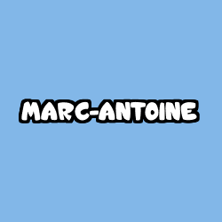 Coloración del nombre MARC-ANTOINE