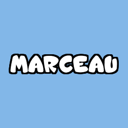 Coloración del nombre MARCEAU