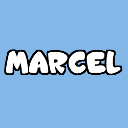 Coloración del nombre MARCEL