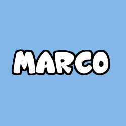 Coloración del nombre MARCO