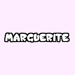 Coloración del nombre MARGUERITE