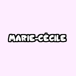 Coloración del nombre MARIE-CÉCILE