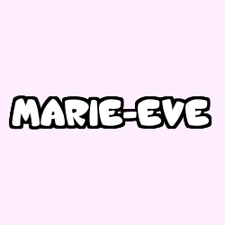 Coloración del nombre MARIE-EVE