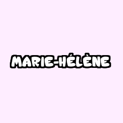 Coloración del nombre MARIE-HÉLÈNE