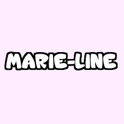 Coloración del nombre MARIE-LINE