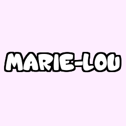 Coloración del nombre MARIE-LOU