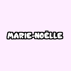 Coloración del nombre MARIE-NOËLLE