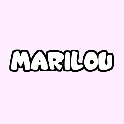 Coloración del nombre MARILOU