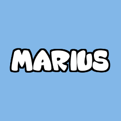 Coloración del nombre MARIUS