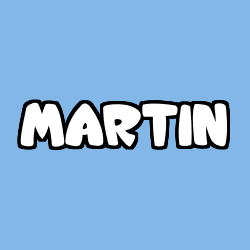 Coloración del nombre MARTIN