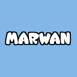 Coloración del nombre MARWAN