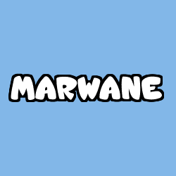 Coloración del nombre MARWANE